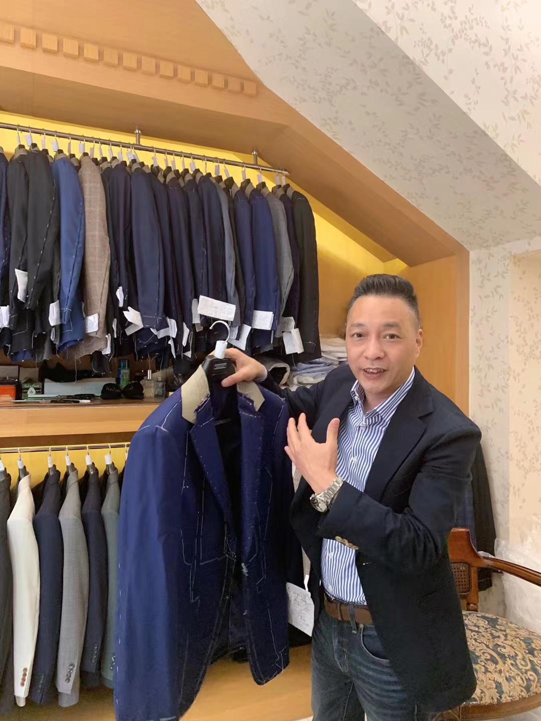PHWANG showcasing bespoke suit craftsmanship